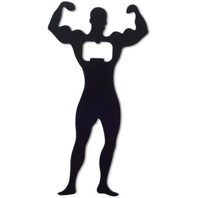 Eurowebbiz Homme Musclé Décapsuleur - Décoration Métallique Compacte - Publicité Eurowebbiz Homme Musclé Décapsuleur - Décoration Métallique Compacte - Publicité