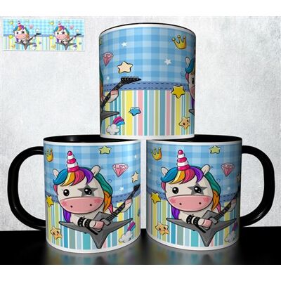 Forever Mug collection design - Licorne unicorn 926 Noir - Publicité Forever Mug collection design - Licorne unicorn 926 Noir - Publicité