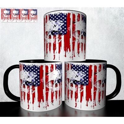 Forever MUG collection design - Tête de mort Skull Halloween 998 Blanc - Publicité Forever MUG collection design - Tête de mort Skull Halloween 998 Blanc - Publicité