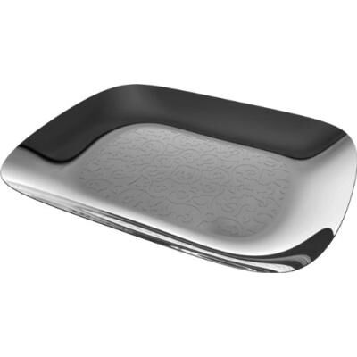 ALESSI DRESSED PLATEAU RECTANGULAIRE INOX/BRILLANT POLI/DÉCOR EN RELIEF/LXB 45X34 CM - Publicité ALESSI DRESSED PLATEAU RECTANGULAIRE INOX/BRILLANT POLI/DÉCOR EN RELIEF/LXB 45X34 CM - Publicité