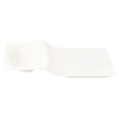 VISIODIRECT assiette porcelaine step l327 x lg234 x h38 mm - Publicité VISIODIRECT assiette porcelaine step l327 x lg234 x h38 mm - Publicité