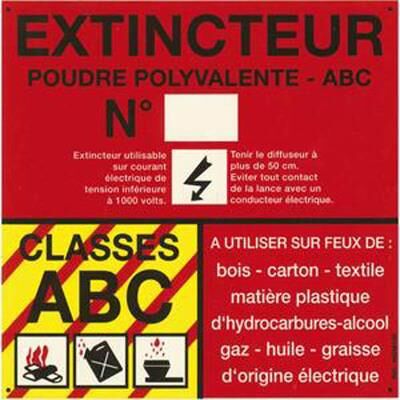 VISIODIRECT Lot de 3 Panneaux classe de feu ABC poudre polyvalente 4003 - Publicité VISIODIRECT Lot de 3 Panneaux classe de feu ABC poudre polyvalente 4003 - Publicité