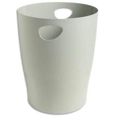 VISIODIRECT Lot de 2 Corbeilles à papier 15L gris - Polystyrène - Diamètre 26 cm, hauteur 33,5cm - Publicité VISIODIRECT Lot de 2 Corbeilles à papier 15L gris - Polystyrène - Diamètre 26 cm, hauteur 33,5cm - Publicité