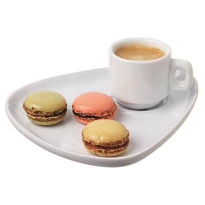 VISIODIRECT lot de 6 assiettes café gourmand l200 x lg160 mm - Publicité VISIODIRECT lot de 6 assiettes café gourmand l200 x lg160 mm - Publicité