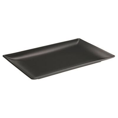 VISIODIRECT lot de 6 assiettes rectangulaires noires kuro porcelaine l300 x lg200 x h25 mm - Publicité VISIODIRECT lot de 6 assiettes rectangulaires noires kuro porcelaine l300 x lg200 x h25 mm - Publicité