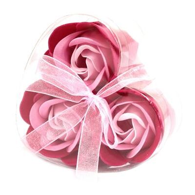 ancient wisdom Lot de 3 Roses de Savon Boite Coeur - Rose - Publicité ancient wisdom Lot de 3 Roses de Savon Boite Coeur - Rose - Publicité