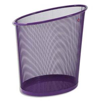 VISIODIRECT Corbeille à papier en métal Mesh 18 litres - Dimensions : L35,5 x H39 x P20 coloris violet - Publicité VISIODIRECT Corbeille à papier en métal Mesh 18 litres - Dimensions : L35,5 x H39 x P20 coloris violet - Publicité