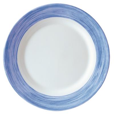 VISIODIRECT lot de 24 assiettes plates brush bleu ø235 mm - Publicité VISIODIRECT lot de 24 assiettes plates brush bleu ø235 mm - Publicité