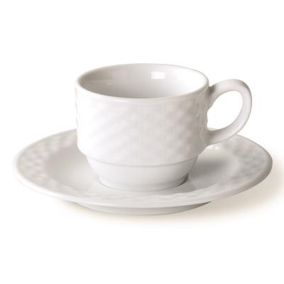 VISIODIRECT lot de 6 tasses et sous tasses café empilables polo porcelaine ø65 mm. 9cl - Publicité VISIODIRECT lot de 6 tasses et sous tasses café empilables polo porcelaine ø65 mm. 9cl - Publicité