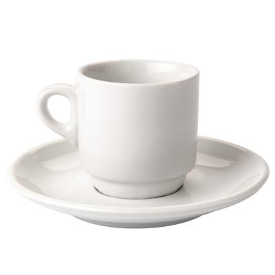 VISIODIRECT lot de 12 paires tasses café empilables porcelaine ø55 x h60 mm. 9cl - Publicité VISIODIRECT lot de 12 paires tasses café empilables porcelaine ø55 x h60 mm. 9cl - Publicité