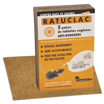 La Brunoise Paquet de 10 Piéges à souris et rats ""ratuclac"" professionnels - Publicité La Brunoise Paquet de 10 Piéges à souris et rats ""ratuclac"" professionnels - Publicité