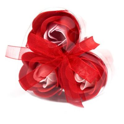 ancient wisdom Lot de 3 Roses de Savon Boite Coeur - Rouge - Publicité ancient wisdom Lot de 3 Roses de Savon Boite Coeur - Rouge - Publicité