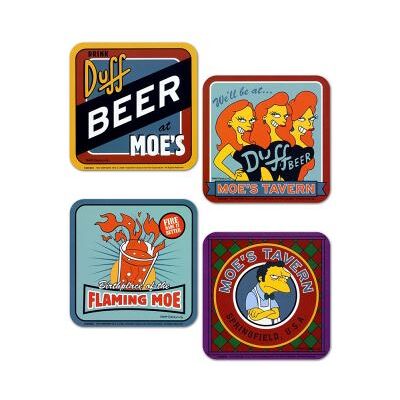 Non communiqué The Simpsons Moes Taven Lot de 4 Sous-verres - Publicité Non communiqué The Simpsons Moes Taven Lot de 4 Sous-verres - Publicité