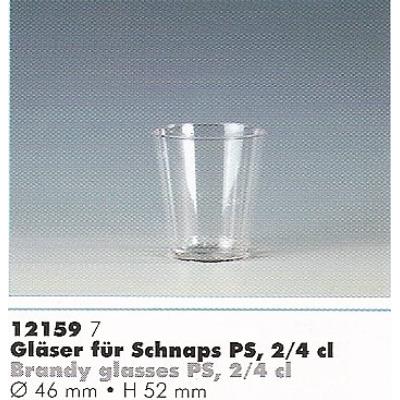 Verre à liqueur en plastique durable 4cl Lot de 6-7 - Publicité Verre à liqueur en plastique durable 4cl Lot de 6-7 - Publicité