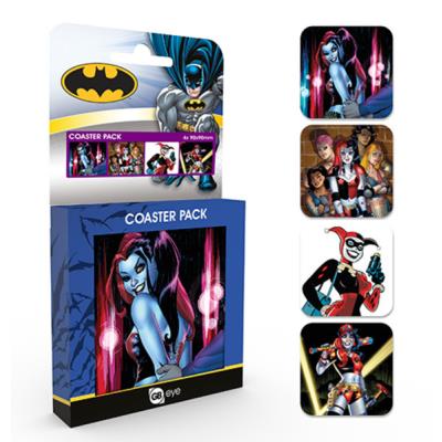 GB Eye LTD Lot de 4 dessous de verre DC Comics Harley Quinn - Publicité GB Eye LTD Lot de 4 dessous de verre DC Comics Harley Quinn - Publicité
