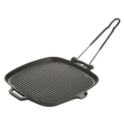 La Brunoise Grill professionnel fonte émaillé/carré - Largeur 255mm - Publicité La Brunoise Grill professionnel fonte émaillé/carré - Largeur 255mm - Publicité