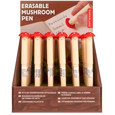 Gadget Kikkerland Stylo effaçable Champignon Multicolore - Publicité Gadget Kikkerland Stylo effaçable Champignon Multicolore - Publicité