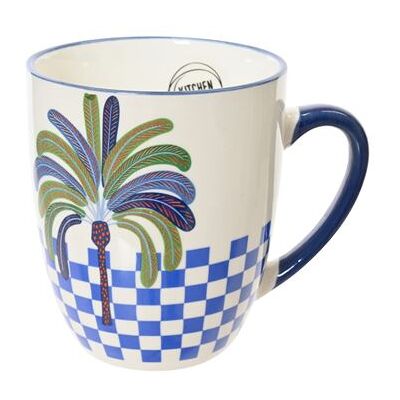 Mug Kaemingk porcelaine palmier carrelage - Publicité Mug Kaemingk porcelaine palmier carrelage - Publicité