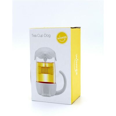 Tasse à thé Winkee chien avec infuseur intégré Blanc - Publicité Tasse à thé Winkee chien avec infuseur intégré Blanc - Publicité