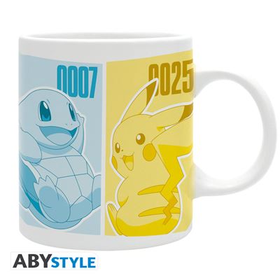 Mug 320 ml Pokémon Pikachu & Kanto Starters Subli x2 - Publicité Mug 320 ml Pokémon Pikachu & Kanto Starters Subli x2 - Publicité