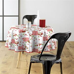 Douceur d'Intérieur - Nappe ronde cerise 160cm PVC - Publicité Douceur d'Intérieur - Nappe ronde cerise 160cm PVC - Publicité