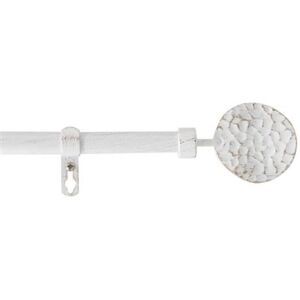 Paris Prix Kit tringle décorative Bullette - L 120 / 210 x D 1,9 cm - Blanc Blanc - Publicité Paris Prix Kit tringle décorative Bullette - L 120 / 210 x D 1,9 cm - Blanc Blanc - Publicité