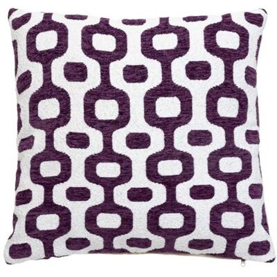 Non communiqué Atmosphera Créateur d'intérieur - Housse de Coussin Chenille "Jeni" 40x40cm Violet - Publicité Non communiqué Atmosphera Créateur d'intérieur - Housse de Coussin Chenille "Jeni" 40x40cm Violet - Publicité