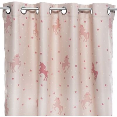 Non communiqué Atmosphera - Rideau occultant imprimé licorne - 140 x 250 cm - Rose Rose - Publicité Non communiqué Atmosphera - Rideau occultant imprimé licorne - 140 x 250 cm - Rose Rose - Publicité