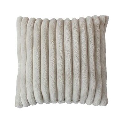 Non communiqué Enjoy Home - Coussin SELA imitiation fourrure côtélée - 40 x 40 cm - Beige - SELA Beige - Publicité Non communiqué Enjoy Home - Coussin SELA imitiation fourrure côtélée - 40 x 40 cm - Beige - SELA Beige - Publicité