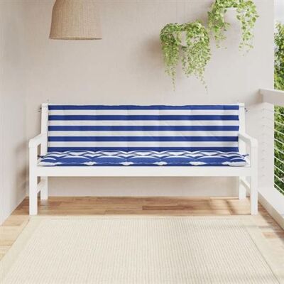 Non communiqué vidaXL Coussins de banc de jardin 2 pcs rayures bleues/blanches 361728 Marron - Publicité Non communiqué vidaXL Coussins de banc de jardin 2 pcs rayures bleues/blanches 361728 Marron - Publicité