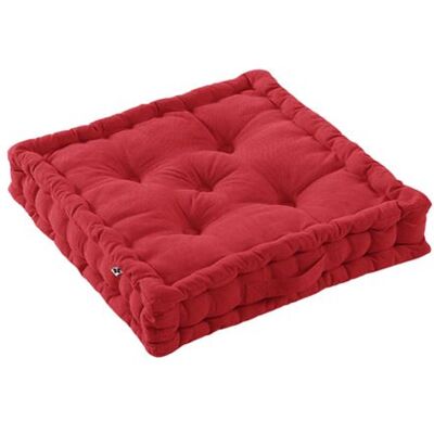 Non communiqué Coussin de Sol 50x50cm Coton Coloris Cerise - SOPHIE - ALTOBUY Rouge - Publicité Non communiqué Coussin de Sol 50x50cm Coton Coloris Cerise - SOPHIE - ALTOBUY Rouge - Publicité