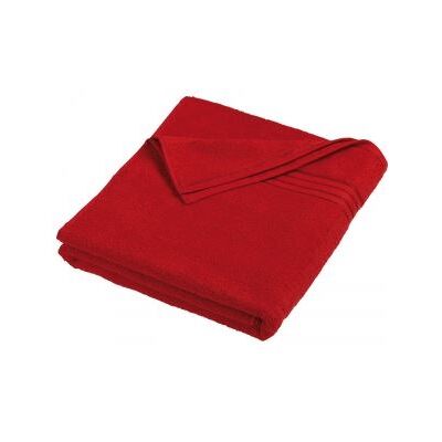 Myrtle Beach Drap de bain - éponge - MB424 - rouge Rouge - Publicité Myrtle Beach Drap de bain - éponge - MB424 - rouge Rouge - Publicité