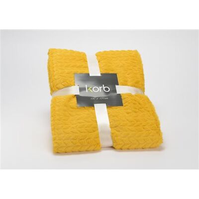 Amadeus - Chevron Plaid - Jaune - Throw blanket - Publicité Amadeus - Chevron Plaid - Jaune - Throw blanket - Publicité