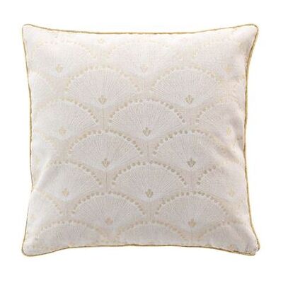 Non communiqué Douceur d'intérieur - Coussin déhoussable CREST - Polycoton imprimé métallisé - 45 x 45 cm - Ecru - CREST Douceur d'intérieur Imprimé - Publicité Non communiqué Douceur d'intérieur - Coussin déhoussable CREST - Polycoton imprimé métallisé - 45 x 45 cm - Ecru - CREST Douceur d'intérieur Imprimé - Publicité