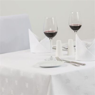 Mitre Nappe Blanche 1780 x 3650 mm NC - Publicité Mitre Nappe Blanche 1780 x 3650 mm NC - Publicité