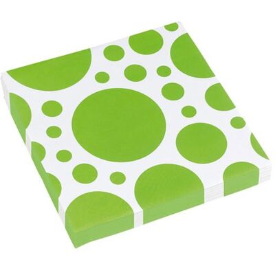 Amscan serviettes de table à pois 33 x 33 cm 20 pièces vert Groen - Publicité Amscan serviettes de table à pois 33 x 33 cm 20 pièces vert Groen - Publicité