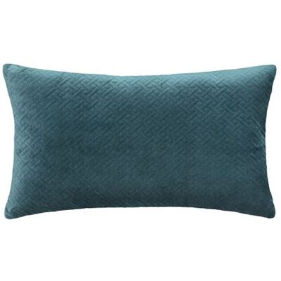 Non communiqué Atmosphera - Coussin Dolce effet velours déhoussable 58x38 cm - Bleu canard - Dolce Bleu - Publicité Non communiqué Atmosphera - Coussin Dolce effet velours déhoussable 58x38 cm - Bleu canard - Dolce Bleu - Publicité