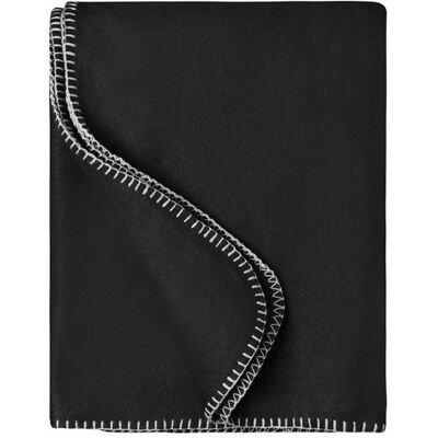 James & Nicholson Plaid couverture polaire bords droits - JN1901 - noir Noir - Publicité James & Nicholson Plaid couverture polaire bords droits - JN1901 - noir Noir - Publicité