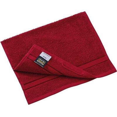 Myrtle Beach Serviette d'invité - éponge - MB436 - rouge foncé Rouge - Publicité Myrtle Beach Serviette d'invité - éponge - MB436 - rouge foncé Rouge - Publicité