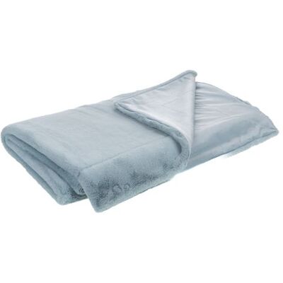 Non communiqué Plaid luxe bleu glacier 130x170 cm - Amadeus - Bleu - Polyester Bleu - Publicité Non communiqué Plaid luxe bleu glacier 130x170 cm - Amadeus - Bleu - Polyester Bleu - Publicité