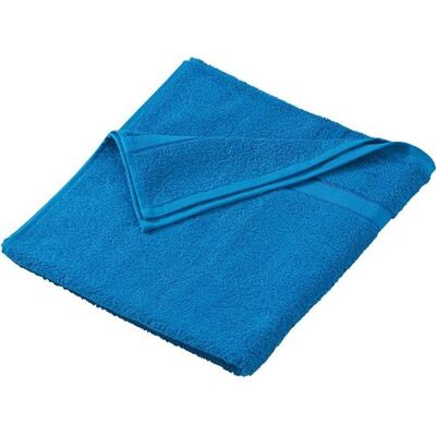 Myrtle Beach Drap de bain - éponge - MB438 - bleu atlantique Bleu - Publicité Myrtle Beach Drap de bain - éponge - MB438 - bleu atlantique Bleu - Publicité