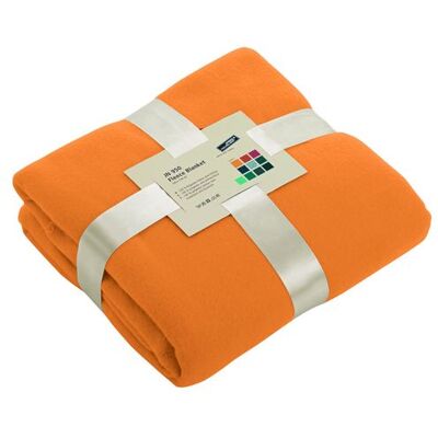 James & Nicholson Plaid couverture polaire 130 x 170 - JN950 - orange - taille:unique Orange - Publicité James & Nicholson Plaid couverture polaire 130 x 170 - JN950 - orange - taille:unique Orange - Publicité