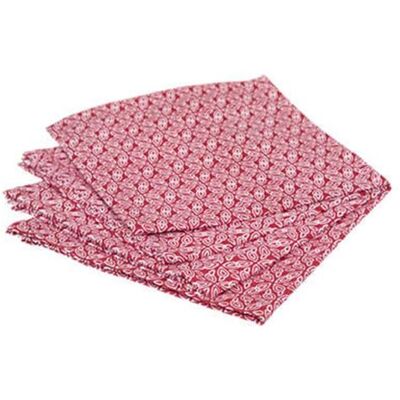 Non communiqué Atmosphera Créateur d'intérieur - Lot de 4 Serviettes de Table "Olia" 40x40cm Rouge Rouge - Publicité Non communiqué Atmosphera Créateur d'intérieur - Lot de 4 Serviettes de Table "Olia" 40x40cm Rouge Rouge - Publicité