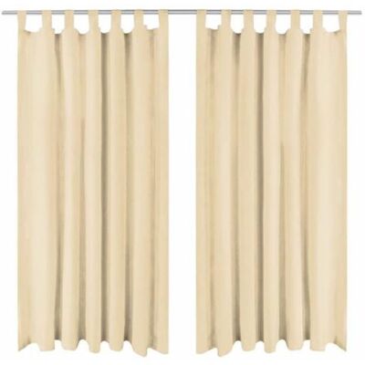 Rideaux Micro-Satin vidaXL - 140x225 cm - 2 pièces - Publicité Rideaux Micro-Satin vidaXL - 140x225 cm - 2 pièces - Publicité