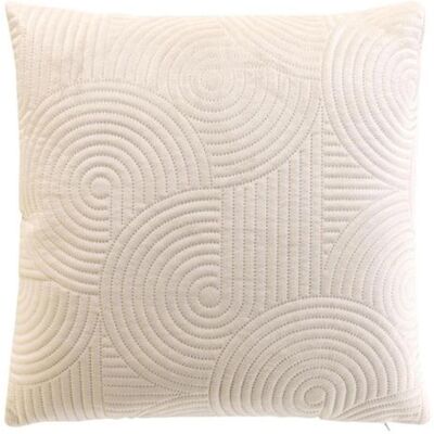Non communiqué Housse de Coussin en Velours "Circles" 40x40cm Naturel Beige - Publicité Non communiqué Housse de Coussin en Velours "Circles" 40x40cm Naturel Beige - Publicité