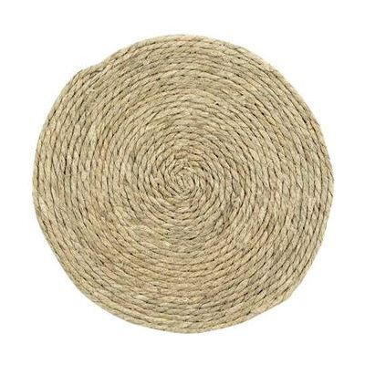 Non communiqué Set de Table Rond "Paille de Jonc" 38cm Naturel Beige - Publicité Non communiqué Set de Table Rond "Paille de Jonc" 38cm Naturel Beige - Publicité
