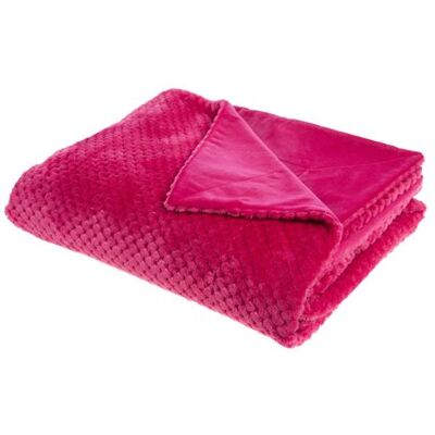 Amadeus - Damier Fushia - 130x170 - Plaid - Publicité Amadeus - Damier Fushia - 130x170 - Plaid - Publicité