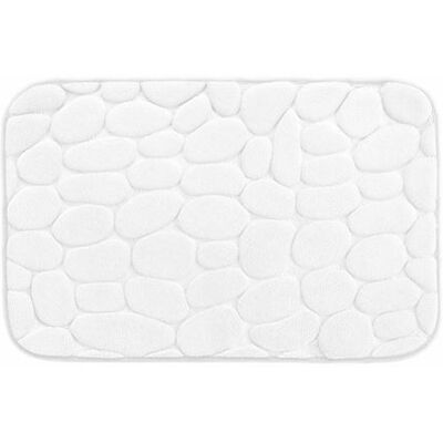 Non communiqué Tapis de Bain "Ricochet" 50x80cm Blanc Blanc - Publicité Non communiqué Tapis de Bain "Ricochet" 50x80cm Blanc Blanc - Publicité