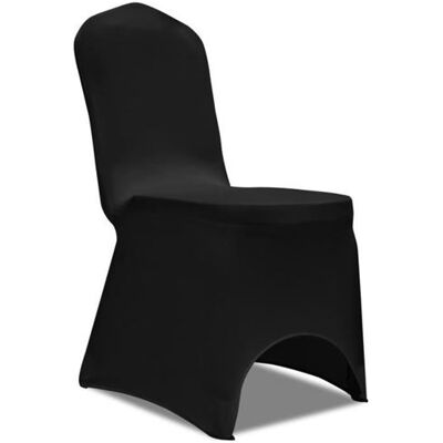 vidaXL 50 x Housses de Chaise Élastiques Noires - Housses de Siège - Publicité vidaXL 50 x Housses de Chaise Élastiques Noires - Housses de Siège - Publicité