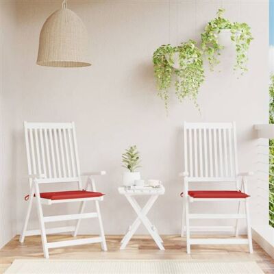 vidaXL Coussin de Chaise de Jardin 2 pcs Rouge 50x50x3 cm Tissu Oxford - Coussin de Chaise de Jardin - Publicité vidaXL Coussin de Chaise de Jardin 2 pcs Rouge 50x50x3 cm Tissu Oxford - Coussin de Chaise de Jardin - Publicité